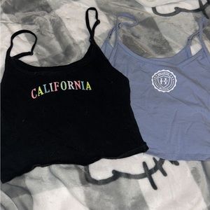 2 hollister crop tops